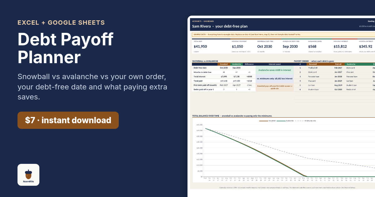 Debt Payoff Planner preview